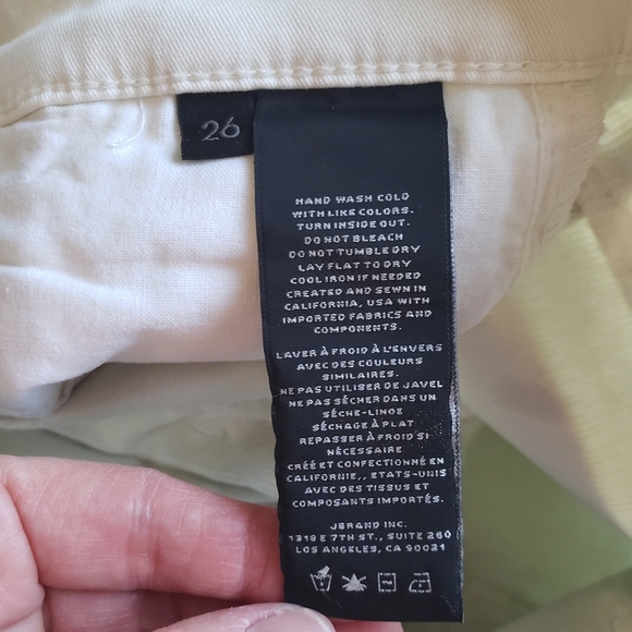 J Brand NWT Maria High Rise Skinny Jeans Women 26 Metallic Light Gold Maximalist - Picture 13 of 15